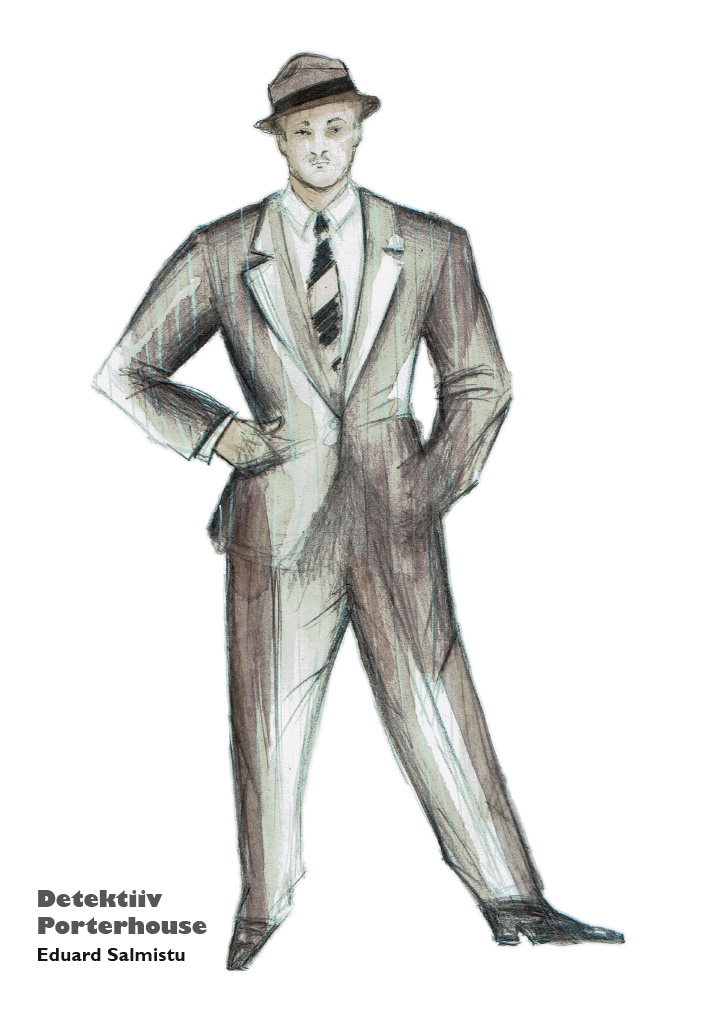 Oi, Johnny costume sketch