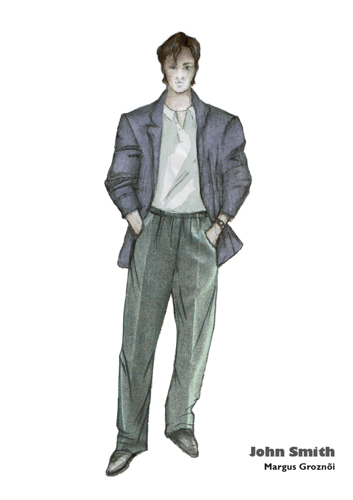 Oi, Johnny costume sketch