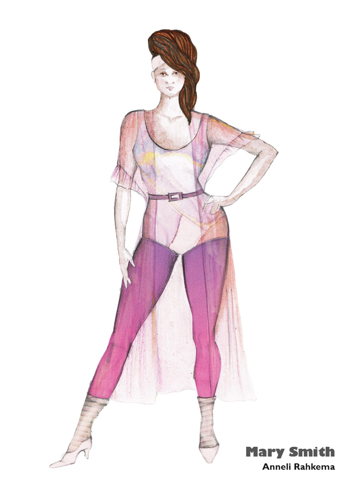 Oi, Johnny costume sketch