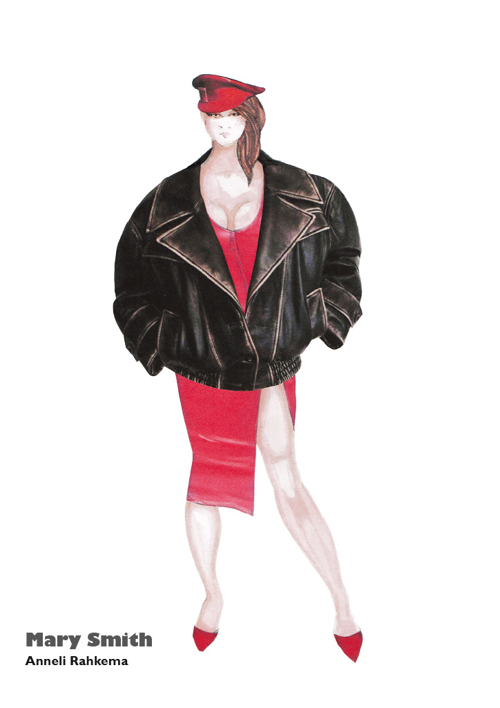 Oi, Johnny costume sketch