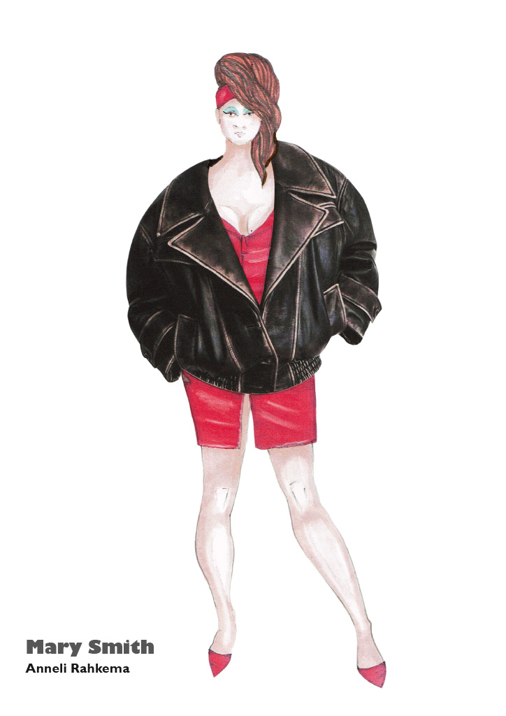 Oi, Johnny costume sketch